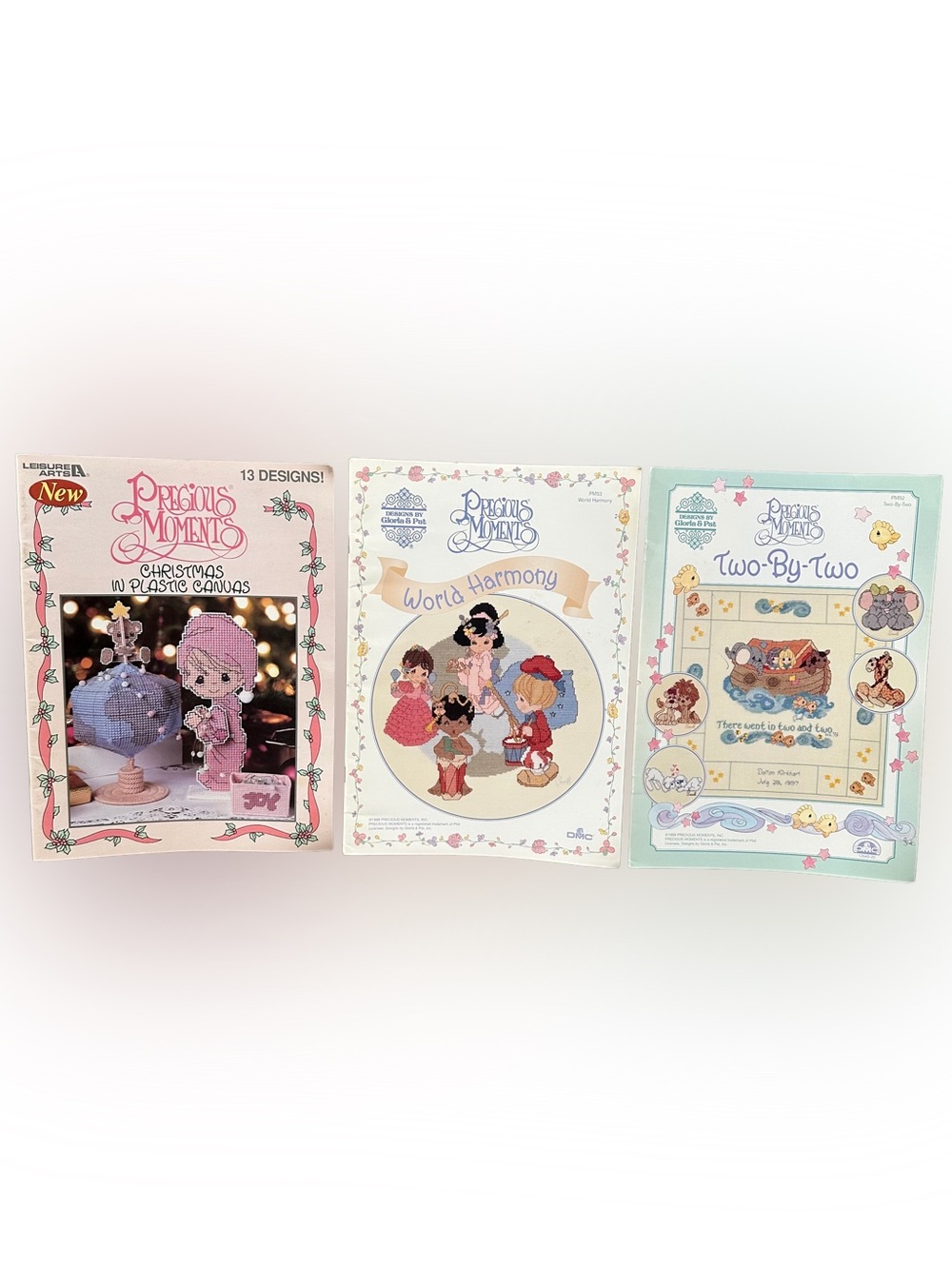 Vintage 90’s Gloria & Pat Precious Moments Cross Stitch Pattern Books